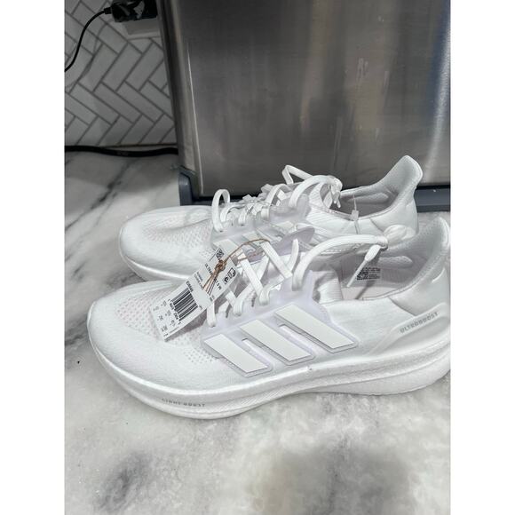 Adidas Shoes - Adidas Ultraboost 5 Light Women’s Size 12 Triple White Running Shoes ID8848